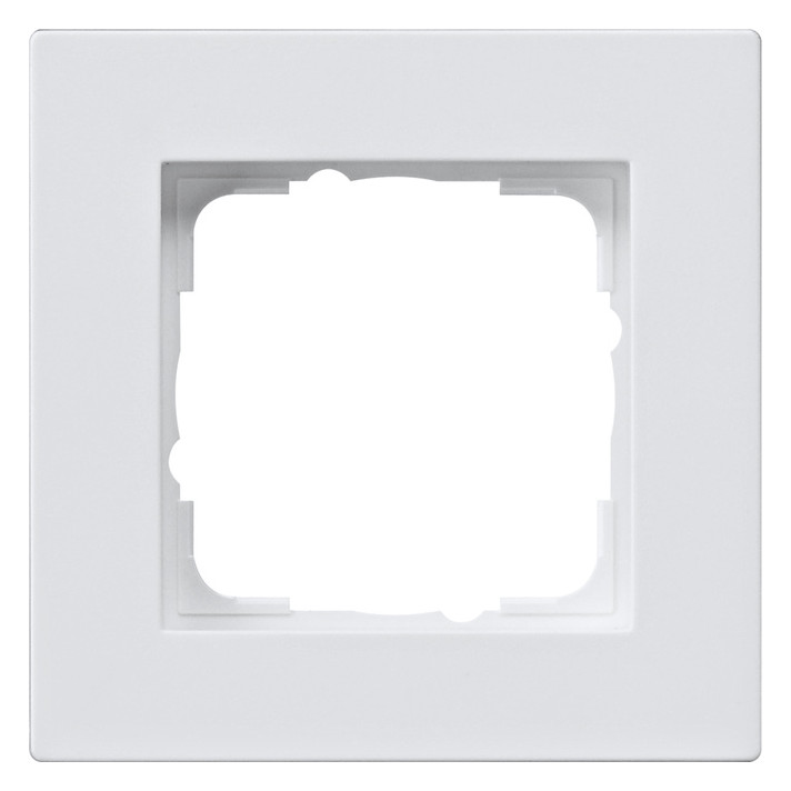 1St. Gira 0211295 Abdeckrahmen 1fach flach E2 Reinweiß glänzend