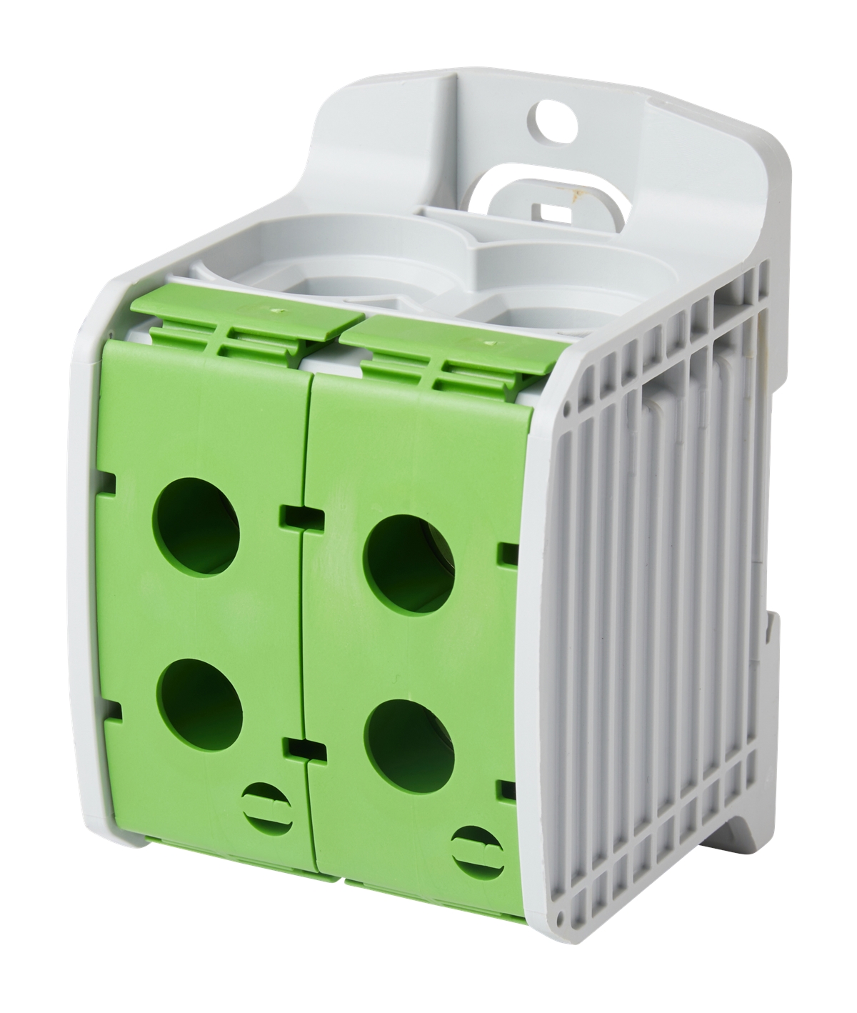 1St. F-Tronic RKA185-1-4gnge Reihenklemme 185mm², 1polig, 4 Anschlüsse, grün/gelb, CU/AL, RKA185-1-4gnge 7730092