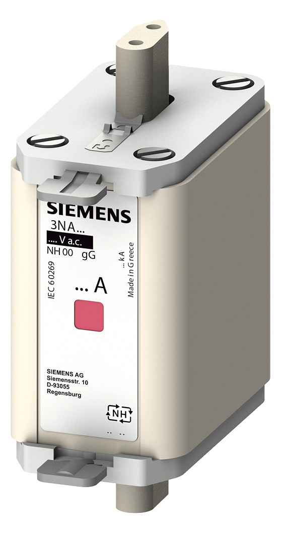 3St. Siemens 3NA6820-6 NH-Sicherungseinsatz, NH00, In: 50 A, gG
