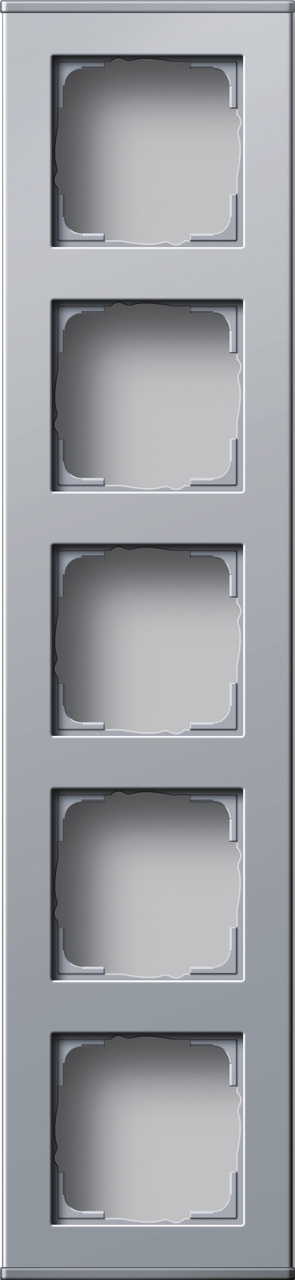 1St. Gira 136426 Profil 5fach senkr. + waager. Profil 55 Aluminium