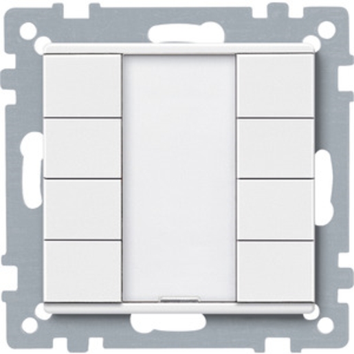 1St. Merten 627819 Taster 4fach plus, polarweiß, System M...