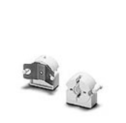 1St. Houben 101685 Einbaufassung, G13, PC, weiß, 500V/2A/T1