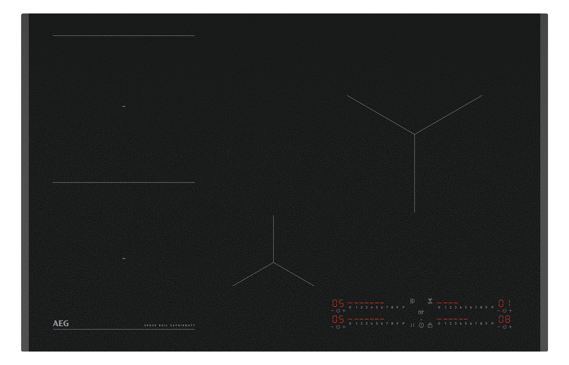 1St. AEG TII84B10FZ Autark Kochfelder Induktion 80cm und 60cm