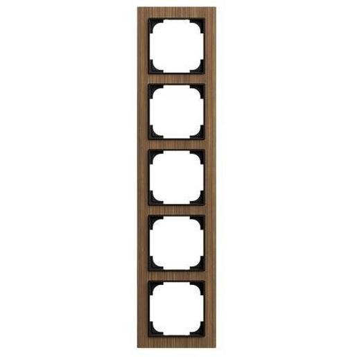 1St. Busch-Jaeger 1725-4086 Rahmen 5-fach Holz Walnuss 1St. Busch-Jaeger 1725-4086 Rahmen 5-fach Holz Walnuss