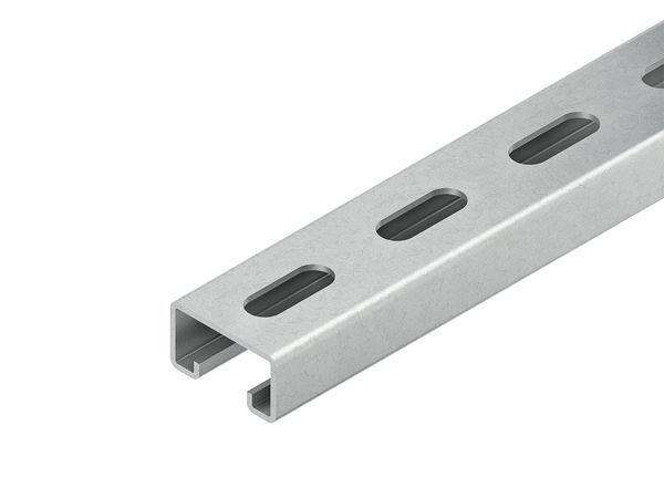 2m Niedax 4013339899722 Ankerschiene, C-Profil, Schlitzweite 18 mm, 40x22x2000 mm, gelocht, Stahl, bandverzinkt DIN EN 1