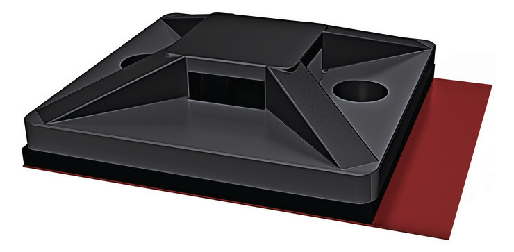 100St. Hellermann Tyton 151-01559 Befestigungssockel 28x28 MB4APT-I-PA66-BK Schwarz 100 ST