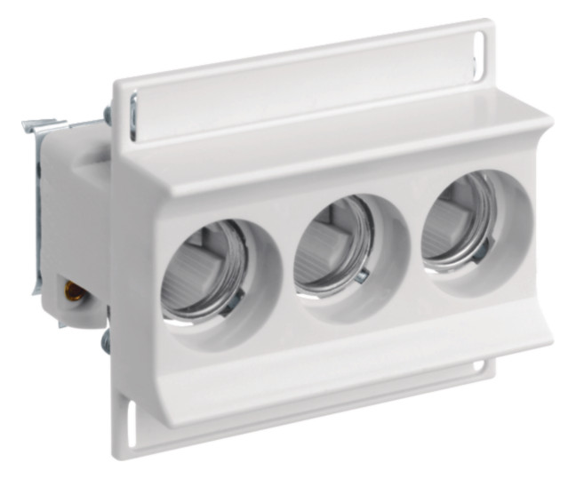 1St. Hager LD02K63-3KS Keramiksockel D02 m. Schraube, 3-p, 63A