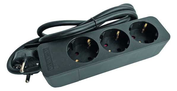 1St. Protec.class PTSD 3S PTSD 3s 3fach ohne Schalter schwarz