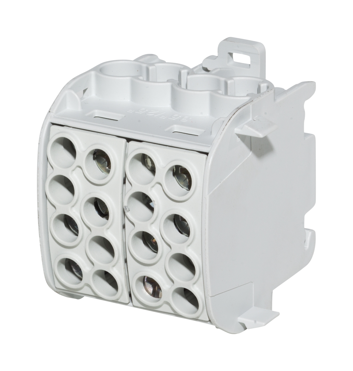 2St. F-Tronic HLAK1p35DALUgr Hauptleitungsabzweigklemme, 35mm², 1polig, CU/AL, grau, Doppelblock, HLAK1p35DALUgr 7730028