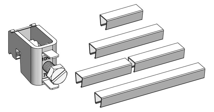 1St. STRIEBEL WZC3U178 WZC3U178 Ausrüstsatz Einspeiseklemmen 70