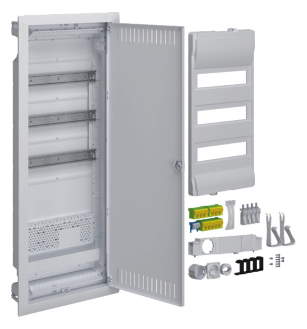 1St. Hager VH603NWH Hybrid, volta, HW36PLE, 1MPL, Stahlblechtür 1St. Hager VH603NWH Hybrid, volta, HW36PLE, 1MPL, Stahlblechtür