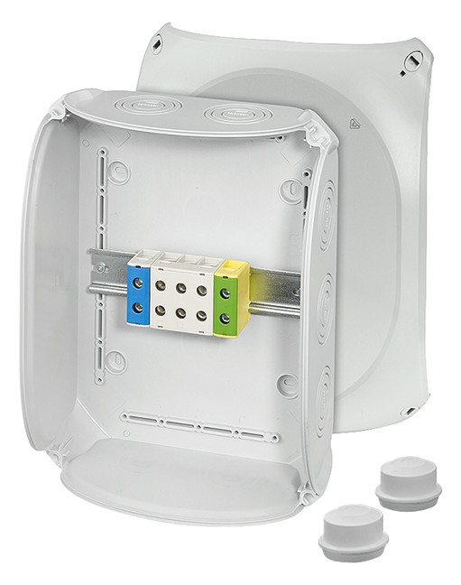 1St. Hensel KF 3550 A Kabelabzweigkasten 1,5-50 qmm 3phasig, 5pol. Klemme 62000228 KF3550A