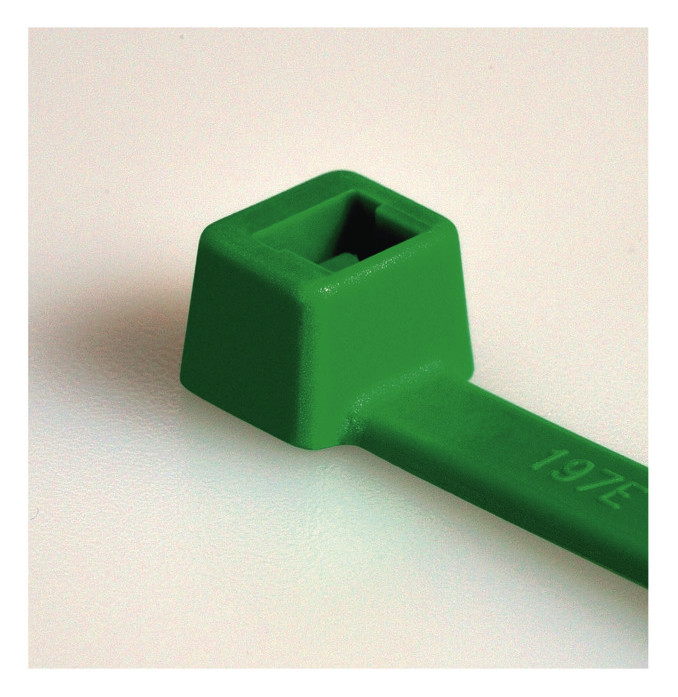 100St. Hellermann Tyton T80R-PA66-GN (100), 116-08015 Kabelbinder 210x4,7 Grün 100 ST ME
