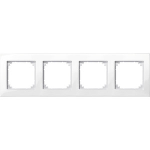 1St. Merten 515419 M-PLAN-Rahmen, 4fach, polarweiß glänzend