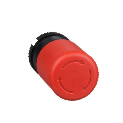 1St. Schneider Electric ZA2BS834 Vorsatz Not-Aus-Schalter Ø 30mm, Drehentriegelung, Ø 22, rot