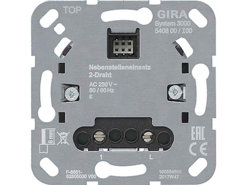 1St. Gira 540800 S3000 Nebenstelleneinsatz 2-Draht
