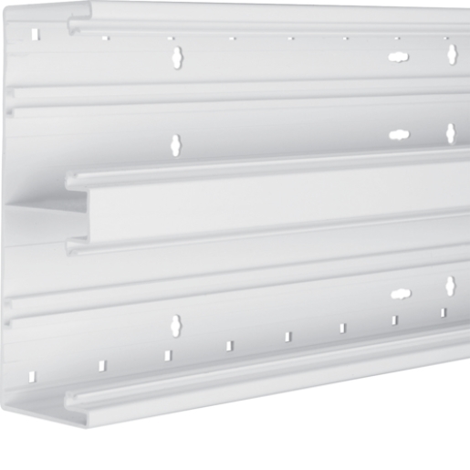 2m Hager BR652101D9016 Brüstungskanal-Unterteil frontrastend BR 68x210mm Oberteil 2x80mm verkehrsweiß