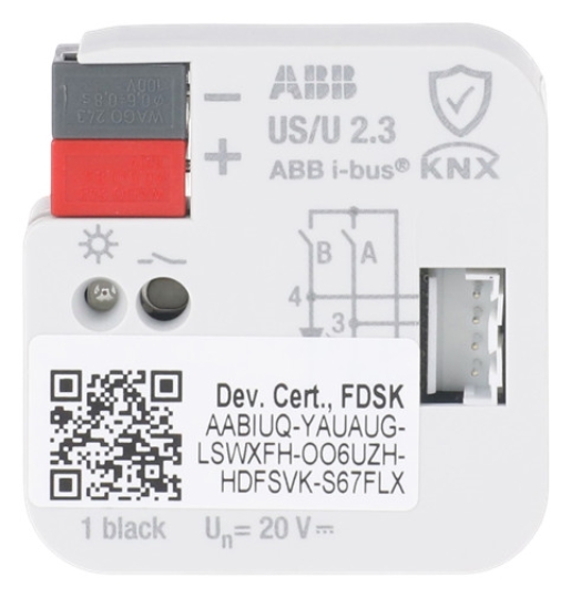 1St. ABB US/U2.3 US/U2.3 Universal-Schnittstelle, 2fach UP