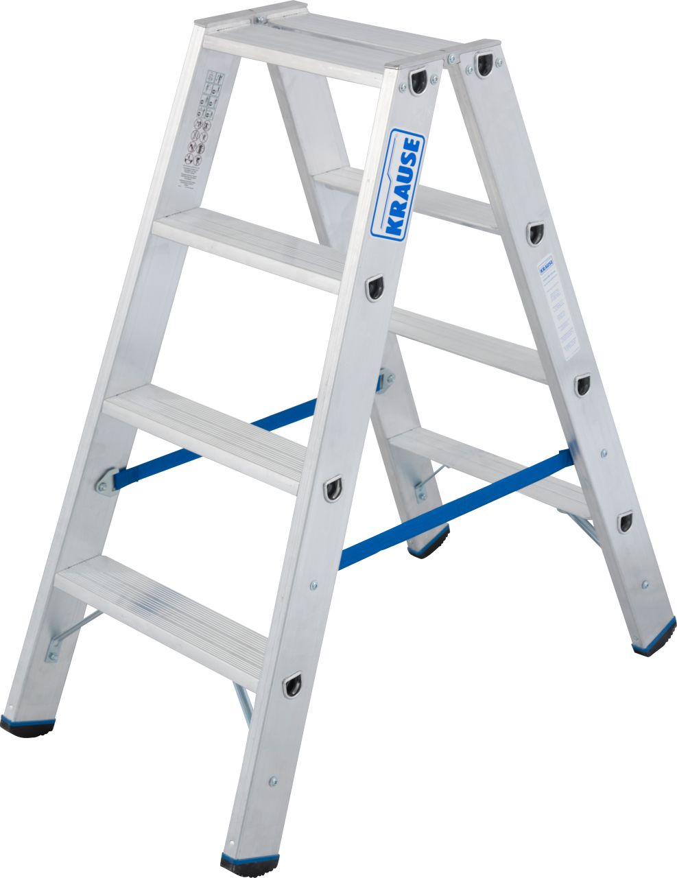 1St. KRAUSE 124722 STABILO Stufen-DoppelLeiter 2x4 Stufen,I