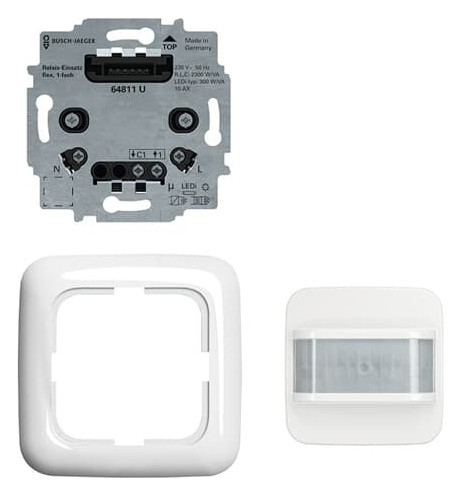 1St. Busch-Jaeger 62762 UJ-214-WL Bewegungsmelder 180 flex Set Komfort, Wireless 1St. Busch-Jaeger 62762 UJ-214-WL Bewegungsmelder 180 flex Set Komfort, Wireless