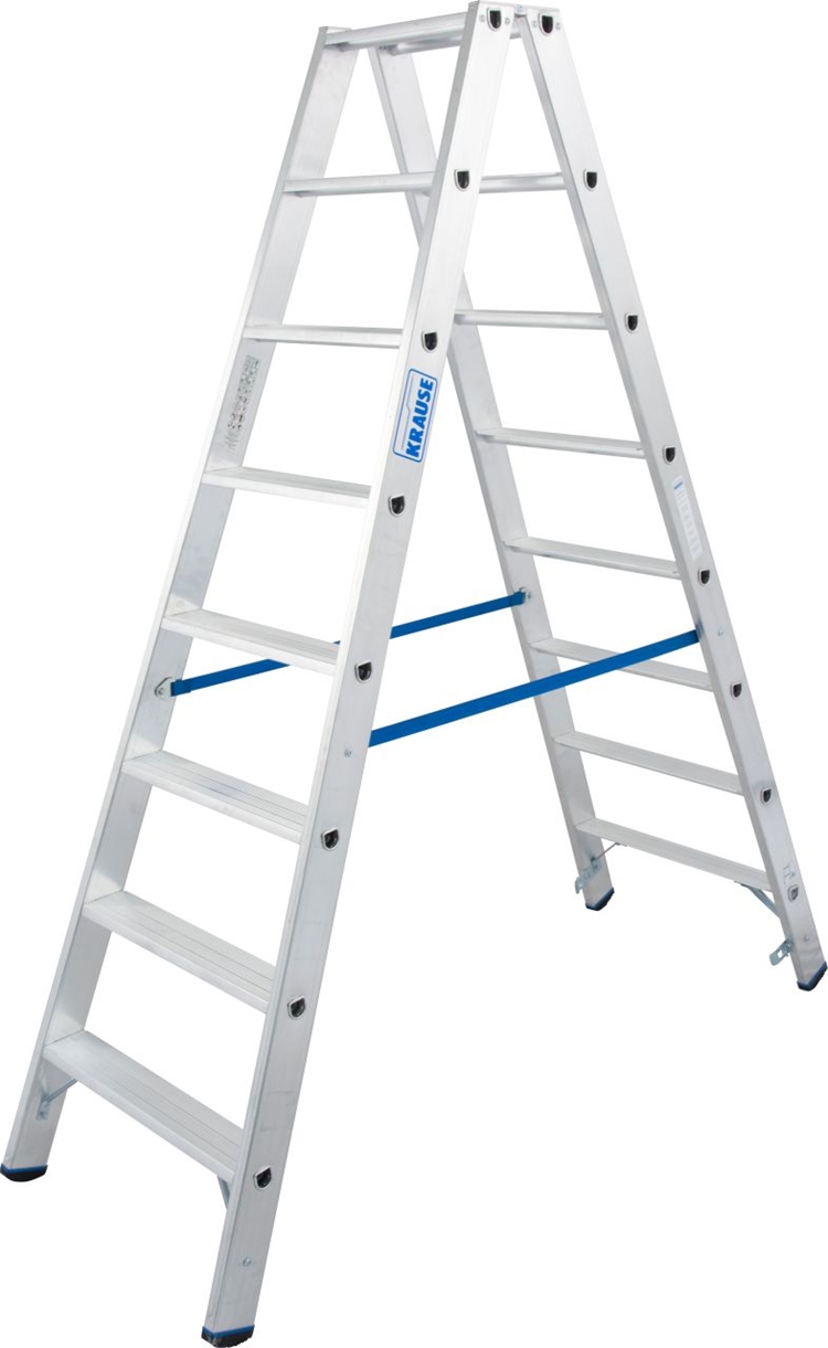 1St. Krause 124760 STABILO Stufen-DoppelLeiter 2x8 Stufen,I