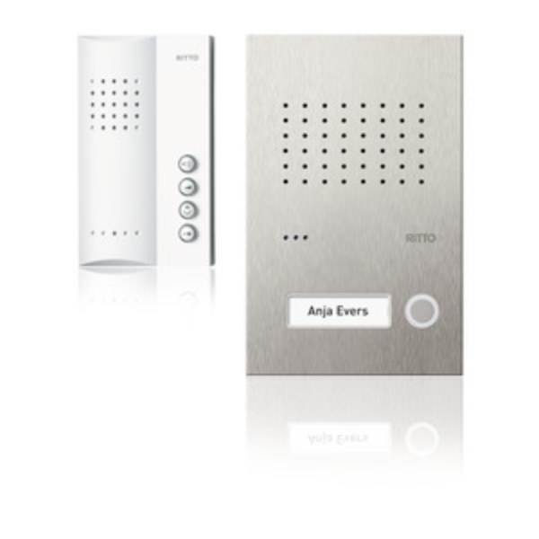 1St. Ritto RGE1818325 Acero pur Audio-Set Freisprechstelle 1 WE, edelstahl/weiß...