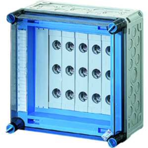 1St. Hensel Mi 3235 Mi-Sicherungsgehäuse, 5x3x63A, D02, E18 auf Sammelschiene 250 A, 5polig 2000623 Mi3235