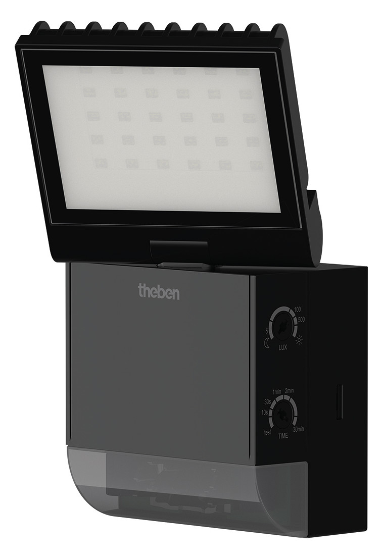 1St. Theben theLeda S8-100 BK LED-Strahler mit Bewegungsmelder für Wan