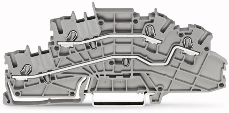 1St. Wago 2003-6642 Instalalationsklemme-Etagenklemme 0,25-2/4 TopJobS grau L/L 28A 20036642