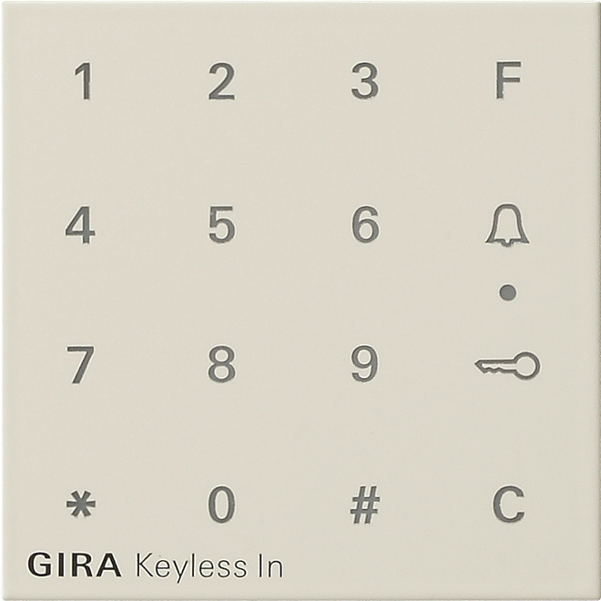 1St. Gira 851301 Aufsatz Codetastatur System 55 Cremeweiß