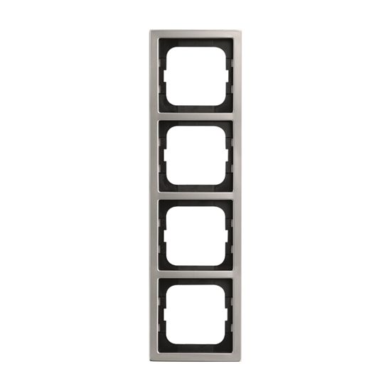 1St. Busch-Jaeger 1724-866K 4-fach Rahmen pur edelstahl edelstahl