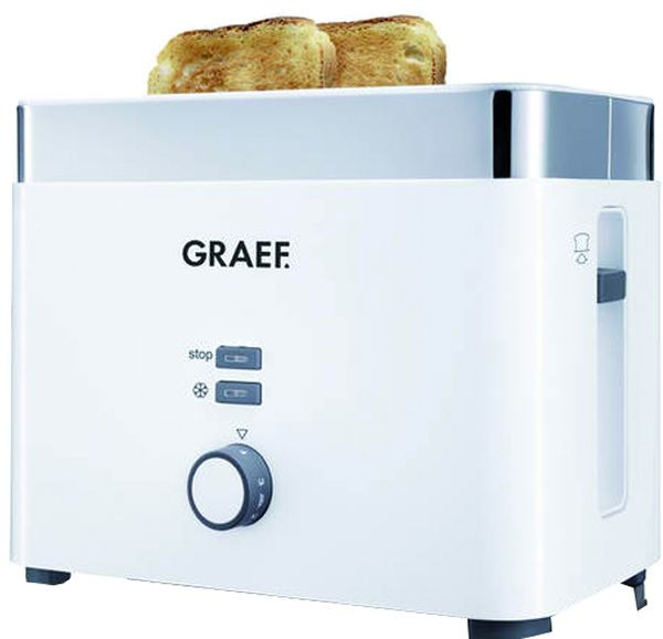 1St. GRAEF TO 61 Acryl weiß Toaster TO 61,Inhalt:1Stück