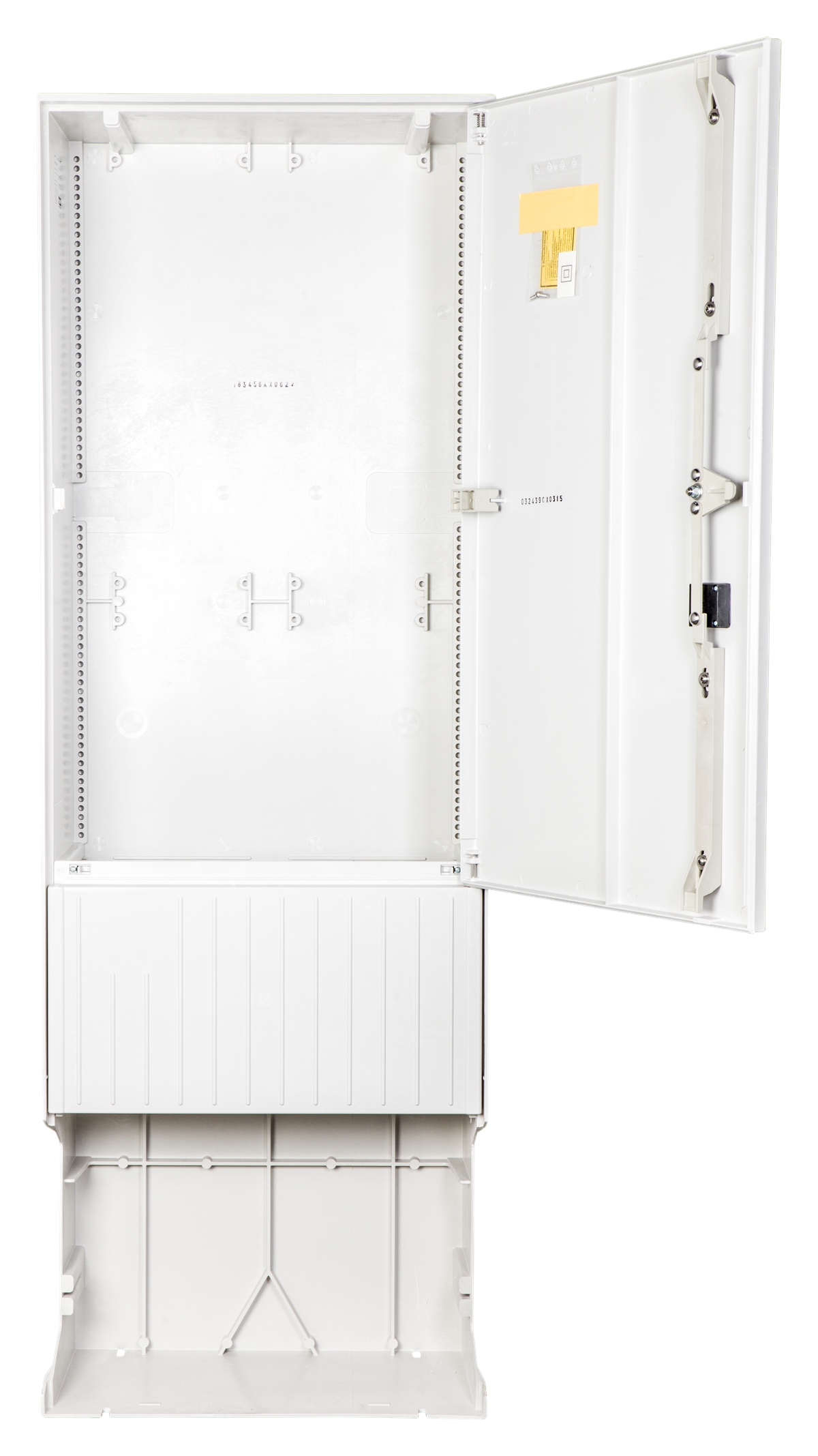 1St. F-Tronic ZSA172 Leersäule ZSA172, 2-feldrig, H=1710mm, mit Montageplatte 7160219