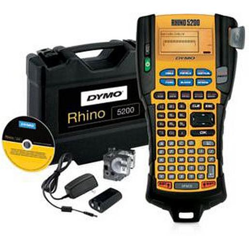 1St. Dymo S0841400 Rhino 5200 im stabilen Hartschalenkoffer Rhino-Bänder:6, 9, 12, 19 mm