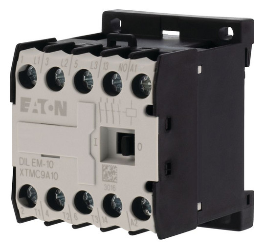 1St. Eaton 051782 Leistungsschütz, 42 V 50 Hz, 48 V 60 Hz, 3-polig, 380 V 400 V, 4 kW, Kontaktbestückung S = Schließer= 1 S, Schraubklemmen, Wechselstrombetätigung DILEM-10(42V50HZ,48V60HZ)