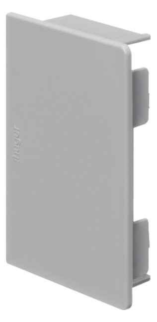 1St. HAGER LF6009067035 Endstück zu LF/LFH 60x90mm lichtgrau