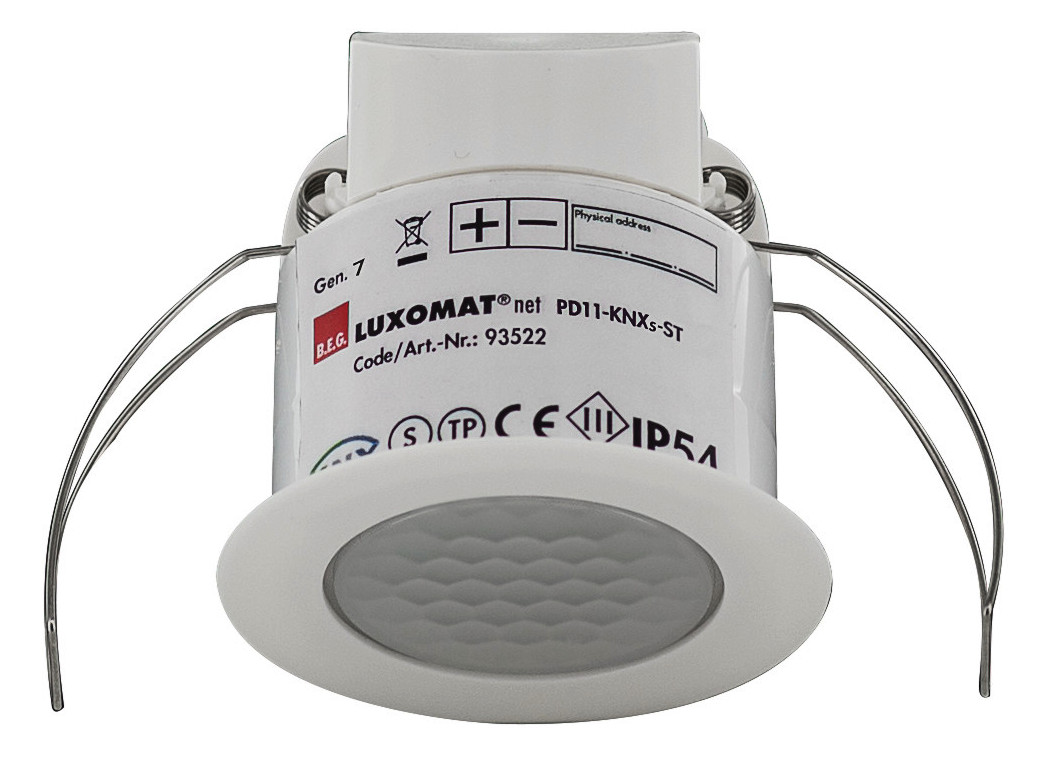 1St. B.E.G. 93522 PD11-KNXs-FLAT-ST-DE Präsenzmelder flach