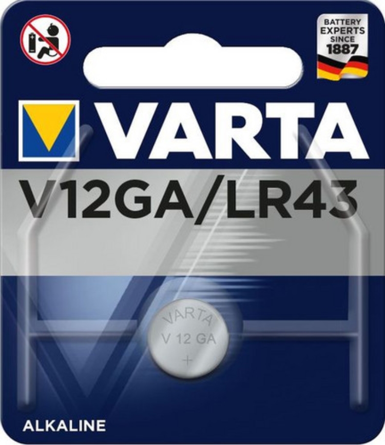 1Pk Varta Electronic Alkali V12GA 1,50V 125mAh 04278101401 *Blister a 1 St