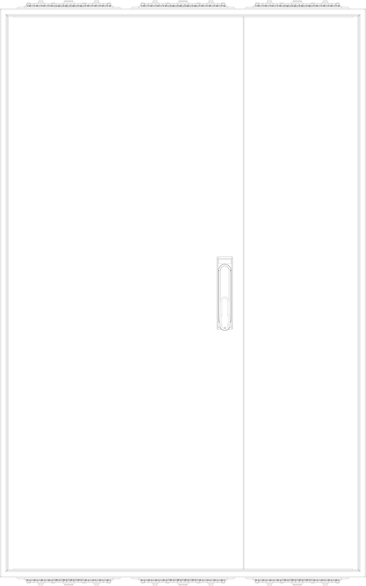 1St. F-Tronic ZF123 Leergehäuse ZF123, IP54, H=1250mm, B=800mm 7120533