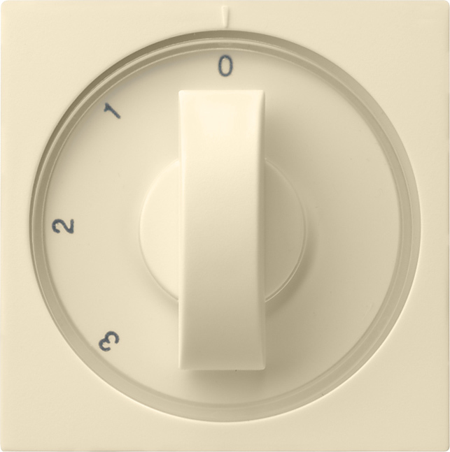 1St. Gira 066901 Abd. Knebel 3-Stufen 0/1/2/3 System 55 Cremeweiß