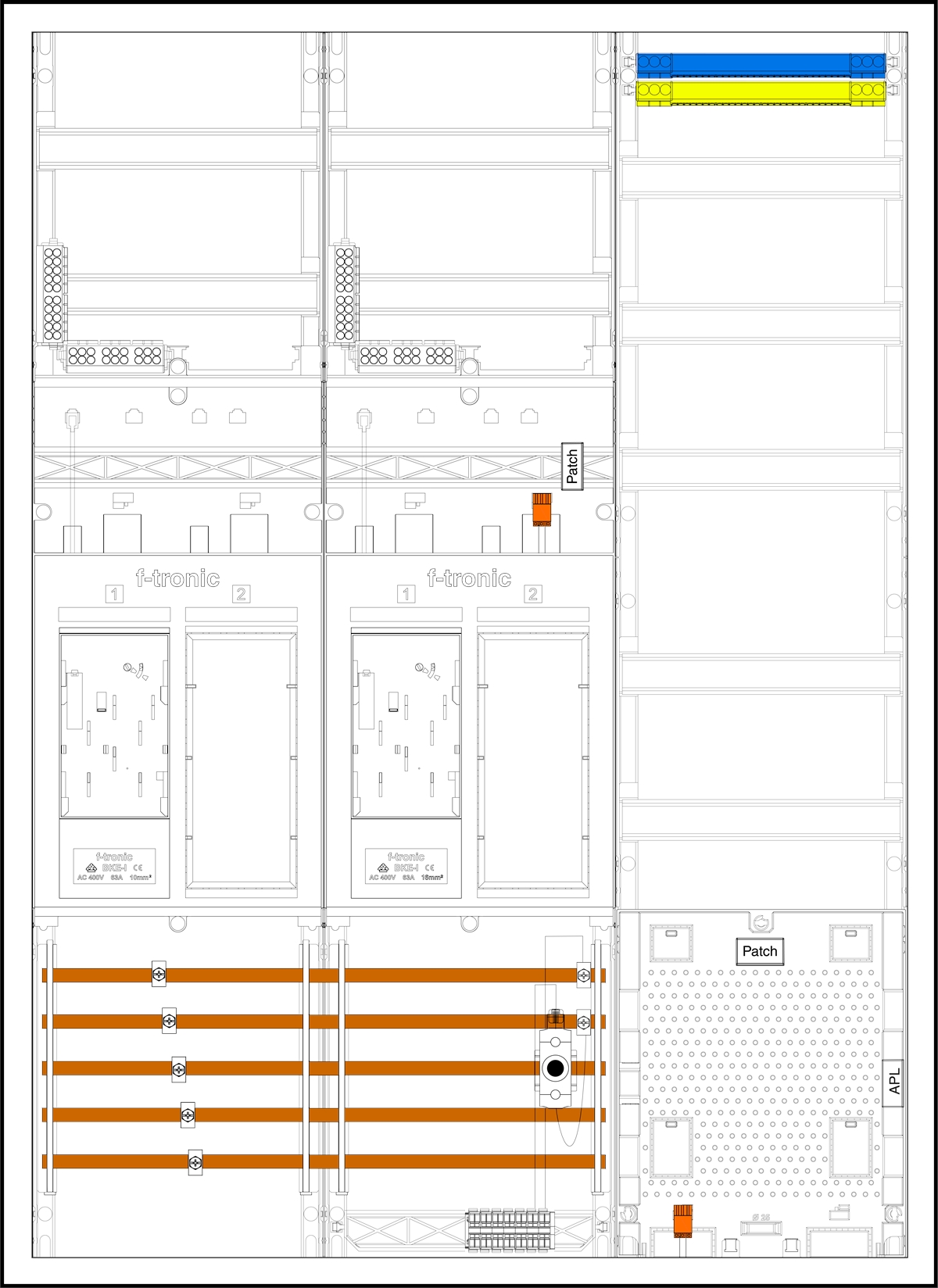 1St. F-Tronic EHZ732APZD01 EHZ732APZD01, 2 ZP, 2 DS, 2 R, 1 VAPZ inkl. APL, SPVGD01, 2 PPV, 1 PL150 7195569