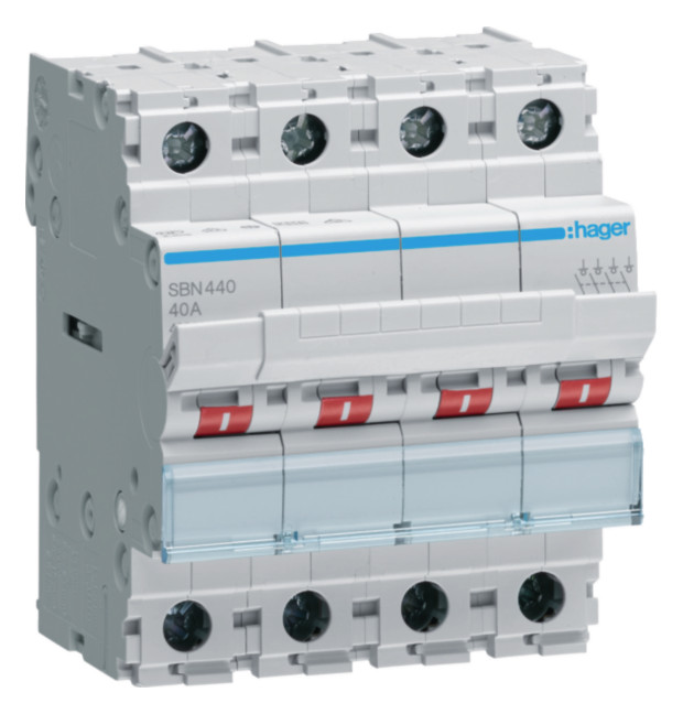 1St. Hager SBN440, Ausschalter 40A 4S 400V AC 4PLE