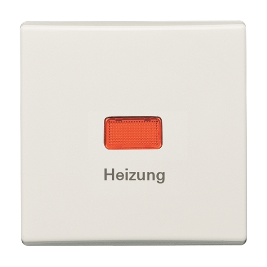 1St. Busch-Jaeger 2102 H-34 Wippe, mit Aufdruck Heizung Allwetter 44 (IP 44) alpinweiß