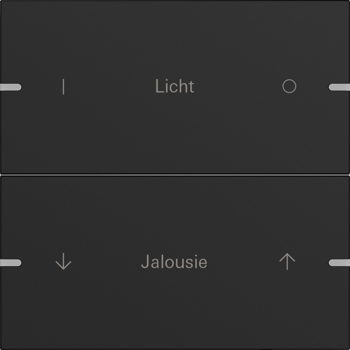 1St. Gira 5032905 Wippenset 2f indiv. Tastsens.4 TS4 Schwarz m(lack.)