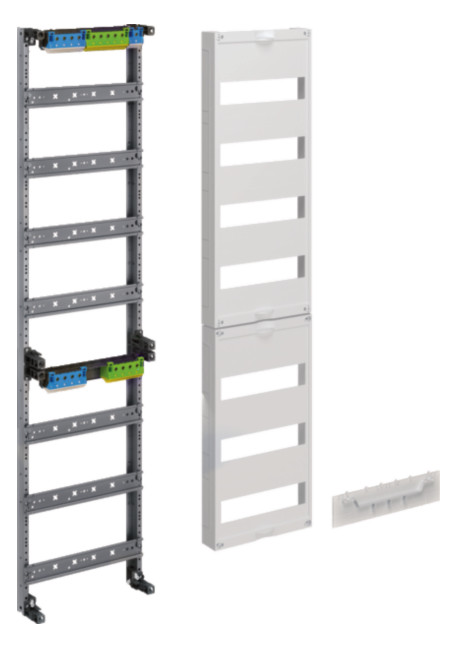 1St. Hager ZU37KS Verteilerfeld univers Z Höhe 1050mm 7-reihig 1-feldig PE/N waagerecht