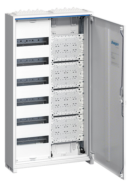 1St. Hager FWB62K1 Feldvert.AP, univers, 1x6reihig+Media, QC