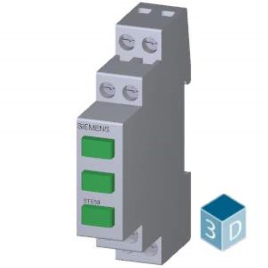 1St. Siemens 5TE5802 Phasenmelder 3x LED, 230 V, 3x grün