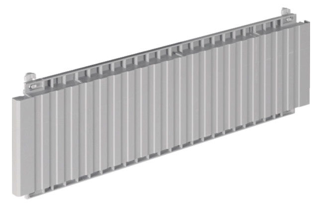 1St. Hager ZAY79365 Frontblende, Ersatzteil, für Zähleranschlusssäulen, Baureihe 157 / 177