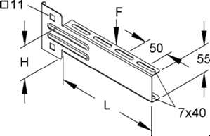 1St. Niedax KTUL 100 Ausleger ZU Hängestiel KTUL100