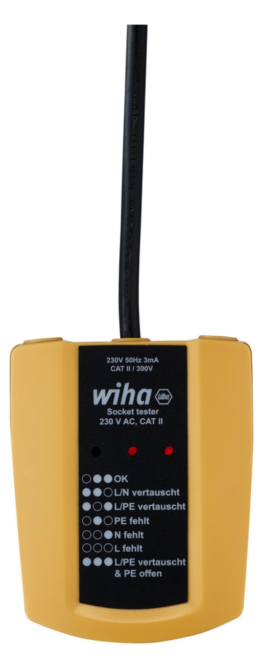 1St. Wiha SB25561 Steckdosentester 230V AC CAT II